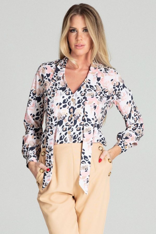 Multicolor Shirt in Shirts For Women with Spandex and Polyester