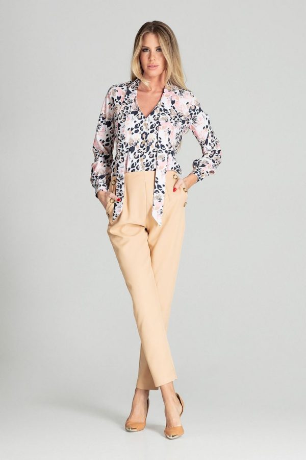 Multicolor Shirt in Shirts For Women with Spandex and Polyester