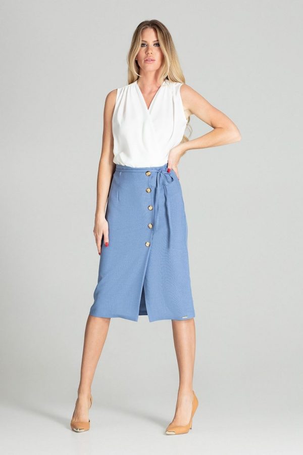 Blue Skirt in Skirts with Polyester