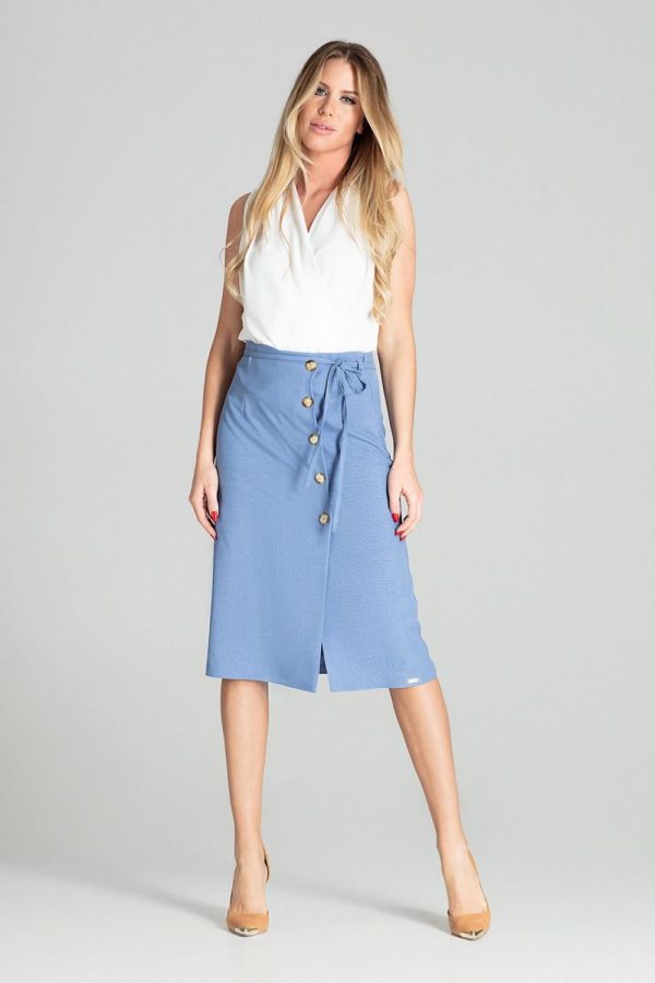 Blue Skirt in Skirts with Polyester
