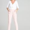 Pink Trousers in Casual Pants For Women with Polyester