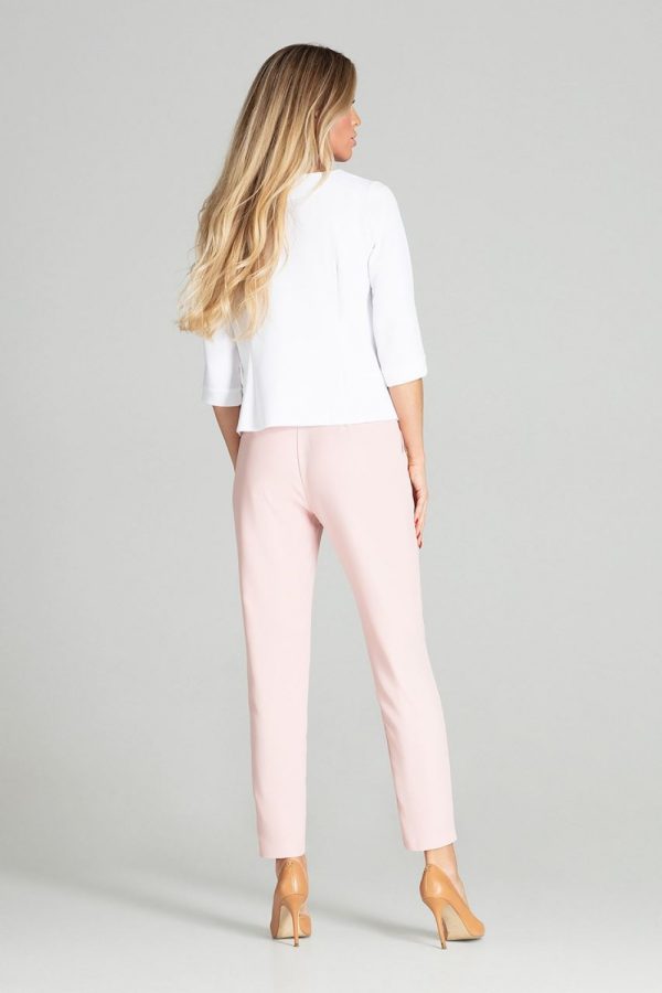 Pink Trousers in Casual Pants For Women with Polyester