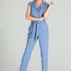 Blue Suit in Playsuits For Women with Polyester