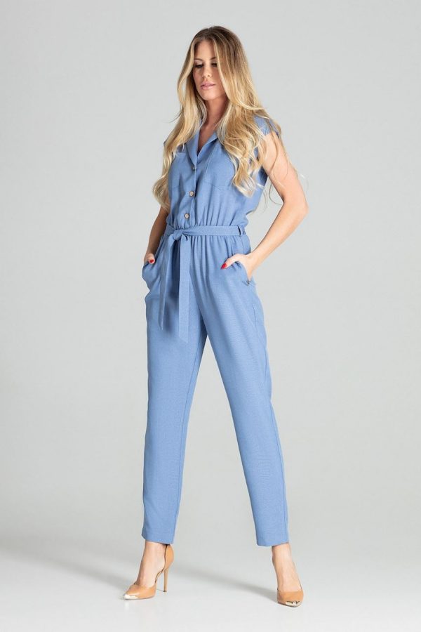 Blue Suit in Playsuits For Women with Polyester