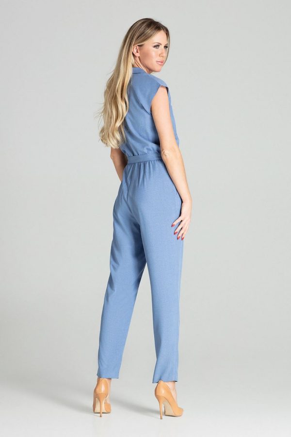 Blue Suit in Playsuits For Women with Polyester