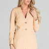 Beige Jacket in Jackets, Vests For Women with Polyester