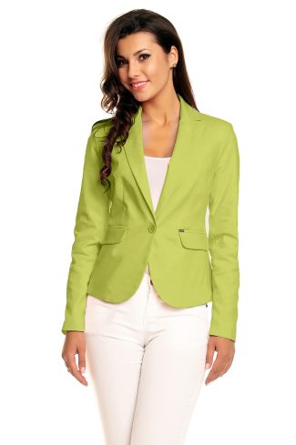 Green Jacket in Jackets, Vests For Women with Cotton, Spandex and Nylon