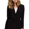 874692 Black Jacket in Jackets, Vests For Women with Spandex and Polyester
