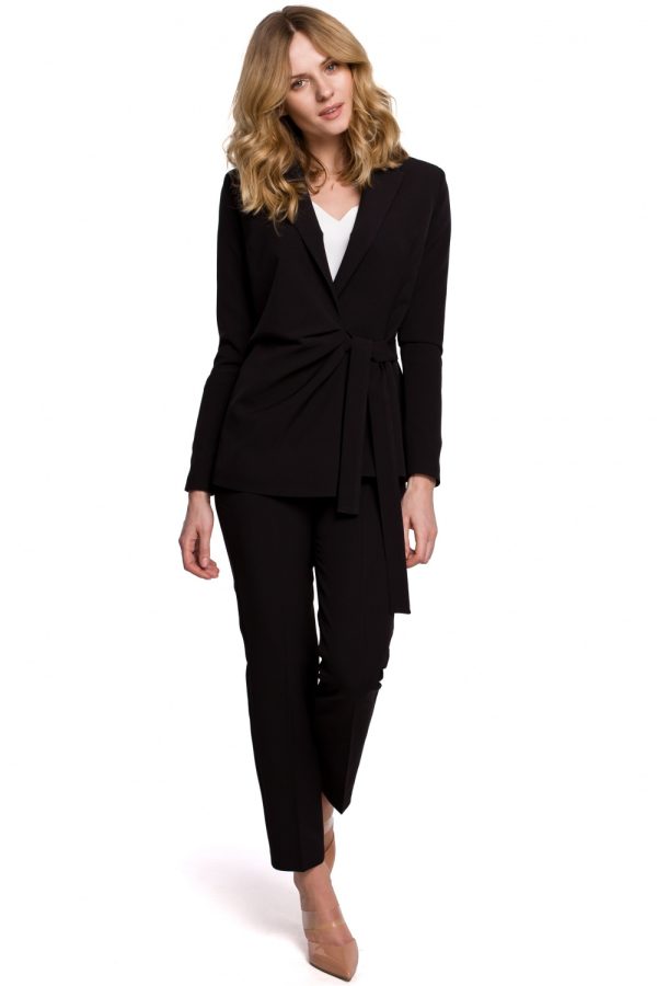Black Jacket in Jackets, Vests For Women with Spandex and Polyester