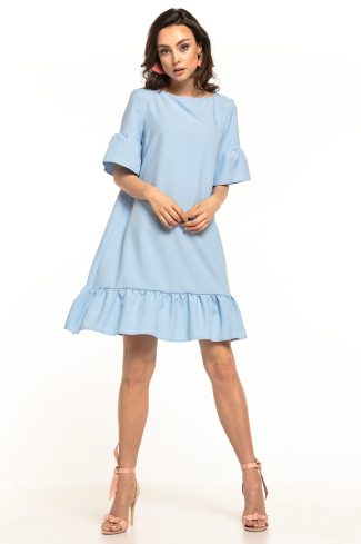 Blue Daydress in Day Dresses with Spandex and Polyester