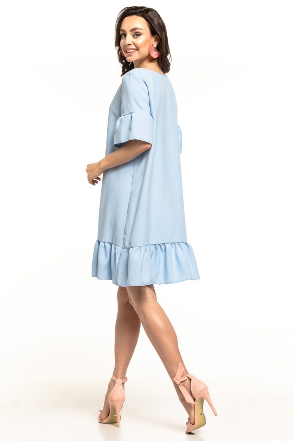 Blue Daydress in Day Dresses with Spandex and Polyester