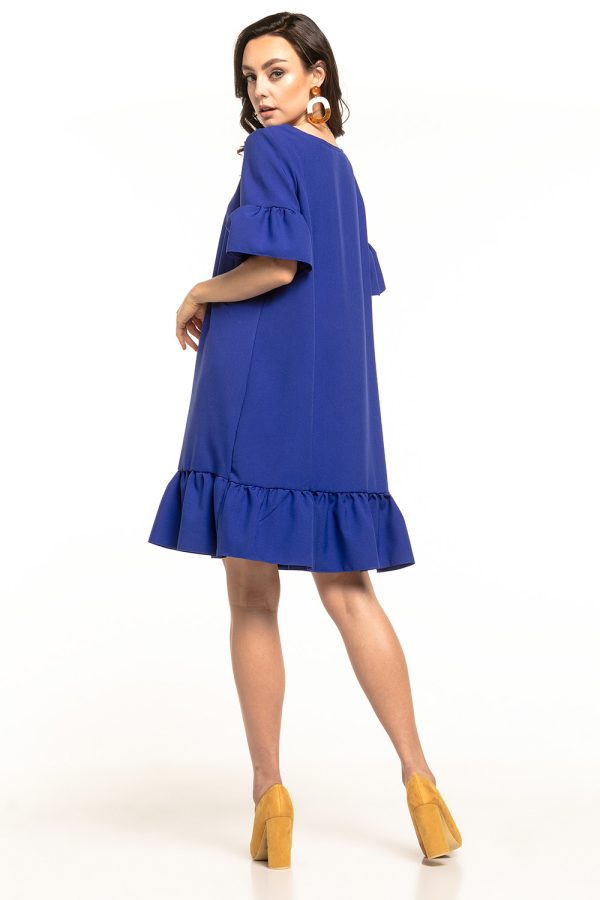 Navy Blue Daydress 7 in Spandex and Polyester