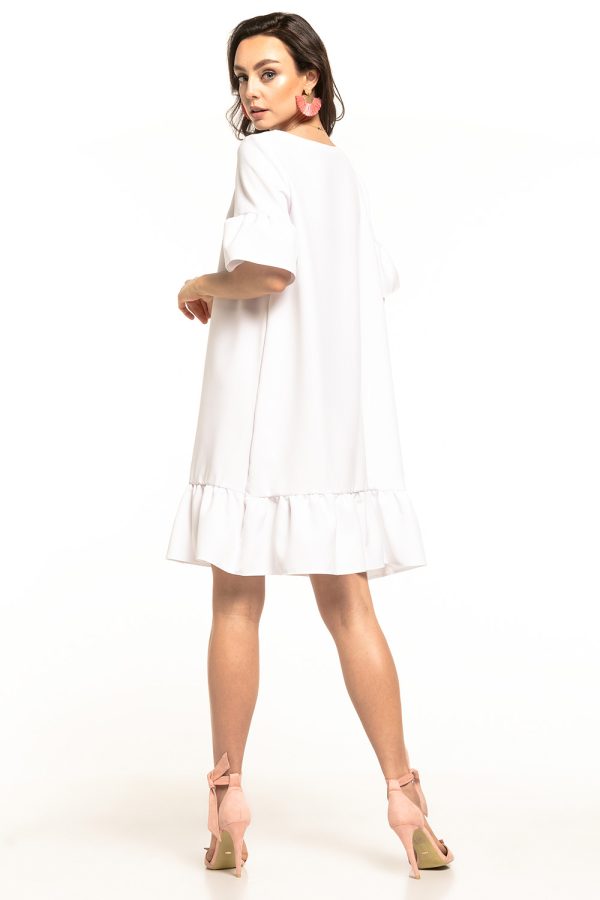 White Daydress 4 in Spandex and Polyester