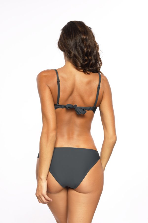 Grey Swimsuit Two Piece in Two-Piece Swimsuits, Tops, Swimsuit Bottoms with Spandex and Polyamide