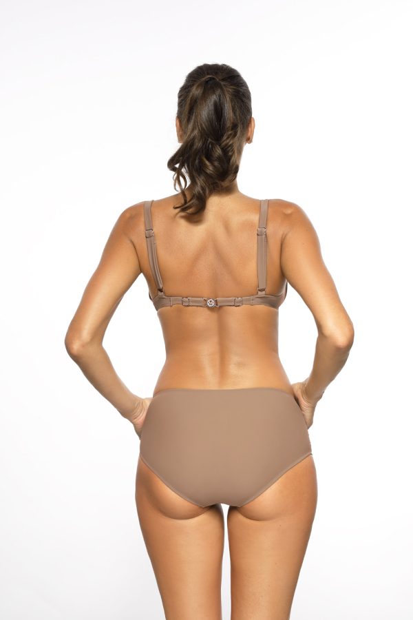 Beige Swimsuit Two Piece in Two-Piece Swimsuits, Tops, Swimsuit Bottoms with Spandex and Polyamide