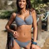 Grey Swimsuit Two Piece in Two-Piece Swimsuits, Tops, Swimsuit Bottoms with Spandex and Polyamide