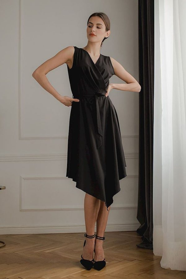 Black Cocktail Dress in Formal Dresses, Cocktail Dresses with Spandex and Polyester
