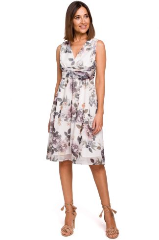 White Daydress in Day Dresses with Polyester
