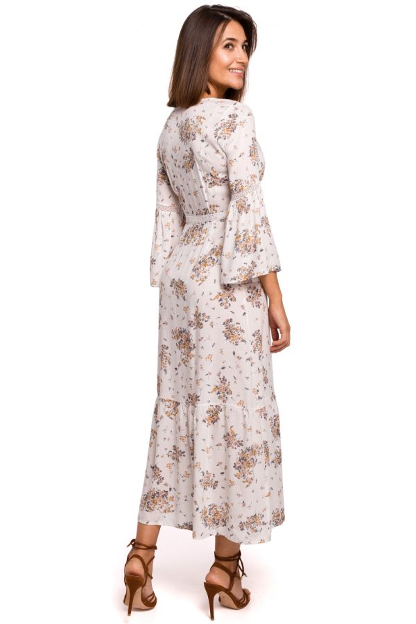Beige Daydress in Day Dresses with Polyester and Viscose