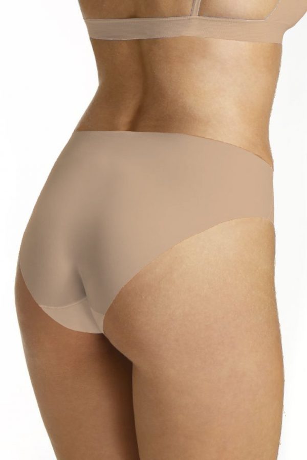 Beige Panties in Briefs with Spandex and Polyamide