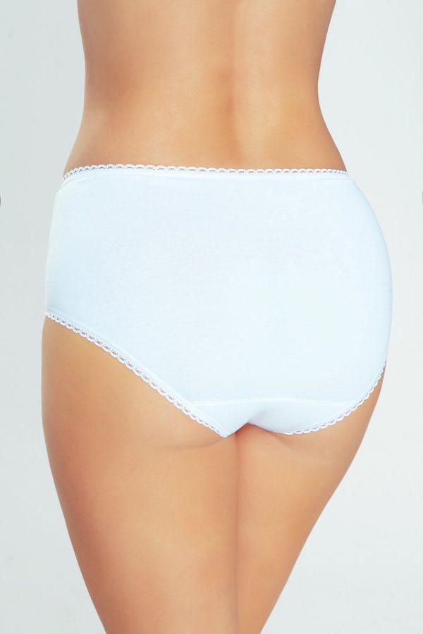 White Panties in Briefs with Cotton, Spandex and Polyamide