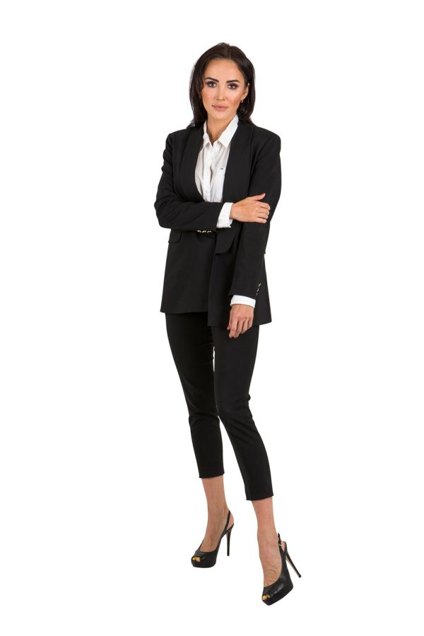 Black Jacket in Jackets, Vests For Women with Cotton, Nylon and Spandex