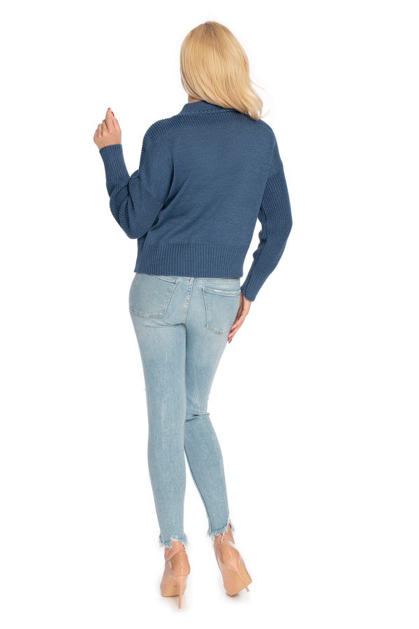 Blue Jumper in Sweaters, Pullovers, Jumpers, Turtlenecks, Boleros, Shrugs with Acrylic and Cotton