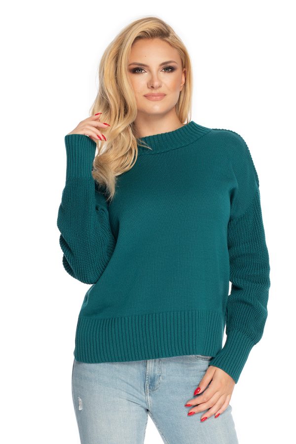 Green Jumper in Sweaters, Pullovers, Jumpers, Turtlenecks, Boleros, Shrugs with Acrylic and Cotton