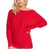 885651 Red Jumper in Sweaters, Pullovers, Jumpers, Turtlenecks, Boleros, Shrugs with Acrylic