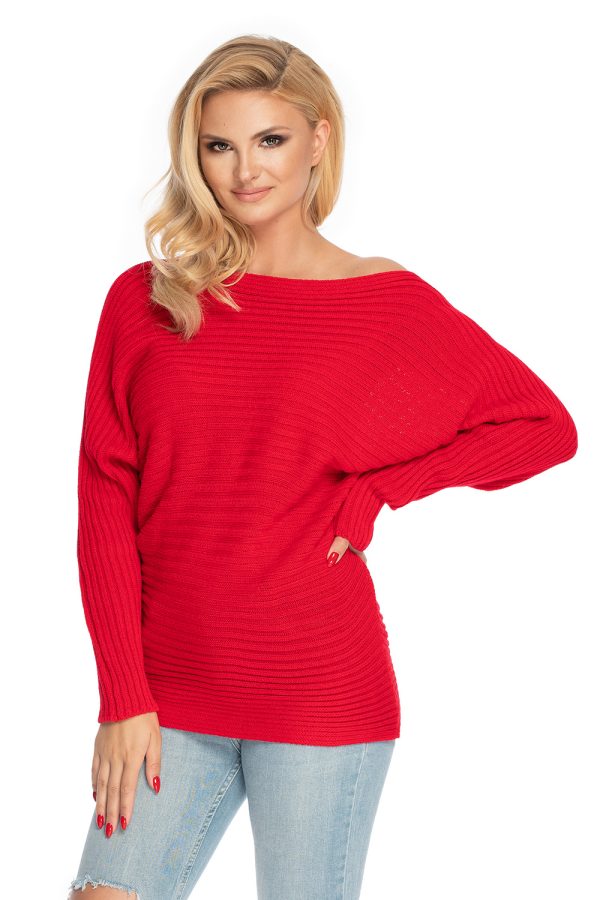 Red Jumper in Sweaters, Pullovers, Jumpers, Turtlenecks, Boleros, Shrugs with Acrylic