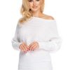885654 White Jumper in Sweaters, Pullovers, Jumpers, Turtlenecks, Boleros, Shrugs with Acrylic