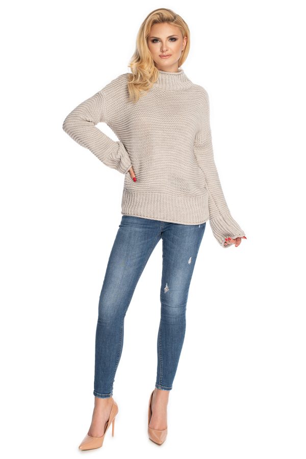 Beige Jumper in Sweaters, Pullovers, Jumpers, Turtlenecks, Boleros, Shrugs with Acrylic