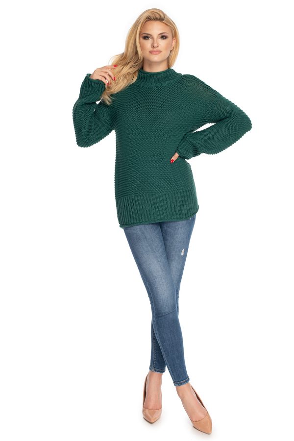 Green Jumper in Sweaters, Pullovers, Jumpers, Turtlenecks, Boleros, Shrugs with Acrylic