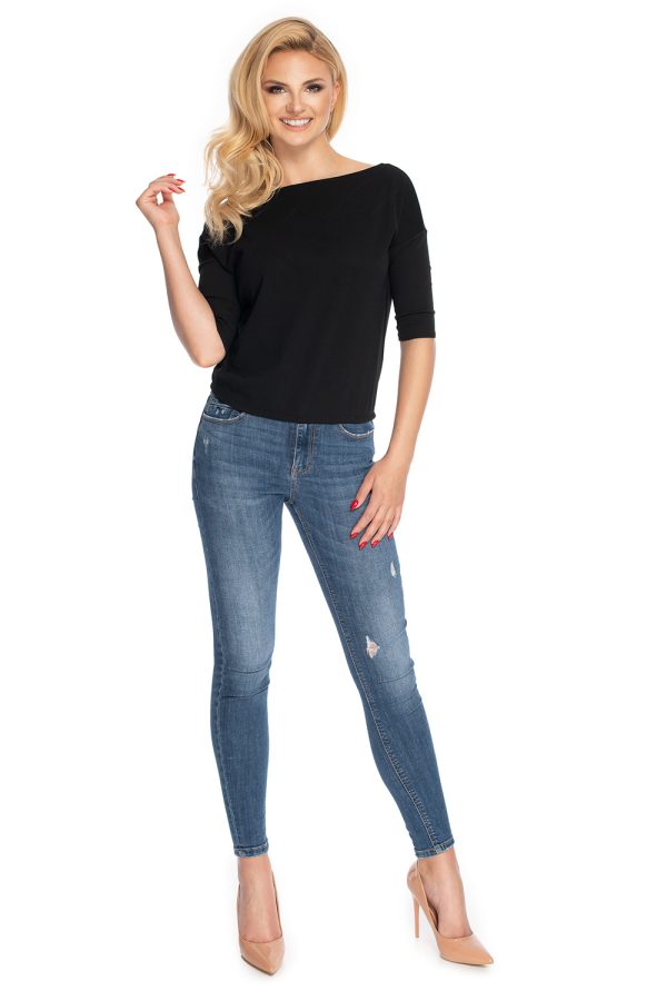 black Blouse model 146922 PeeKaBoo