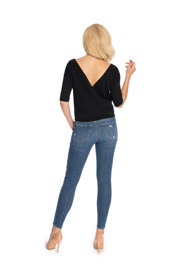 black Blouse model 146922 PeeKaBoo
