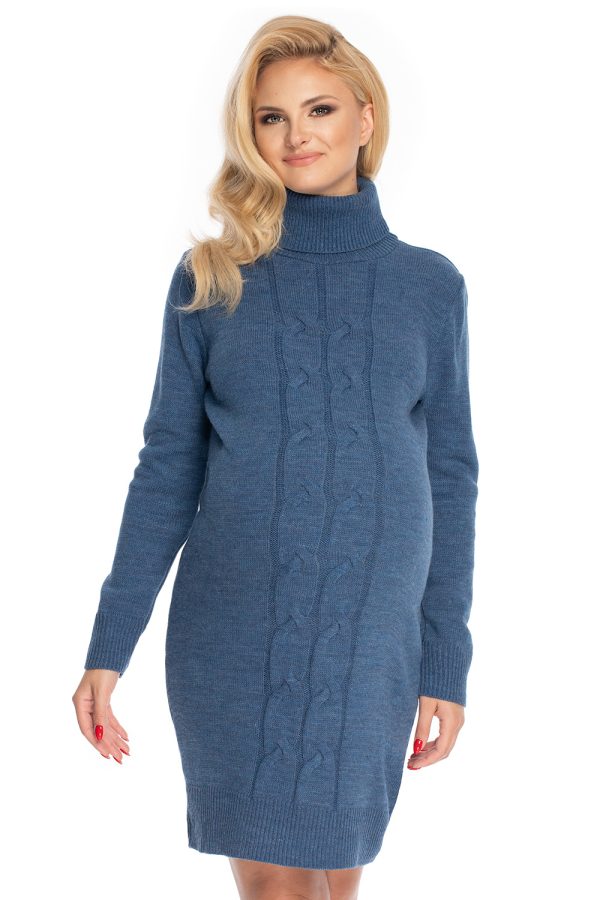 Blue Pregnancy Dress in Maternity Dresses with Acrylic