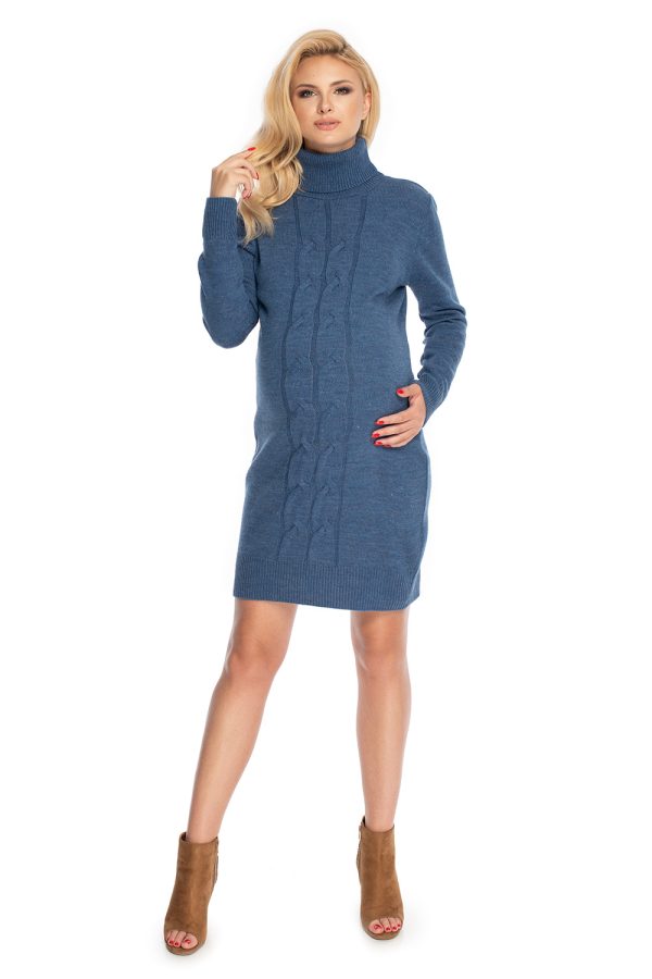 Blue Pregnancy Dress in Maternity Dresses with Acrylic
