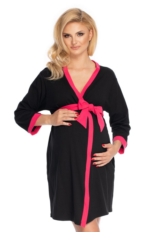 black Bathrobe model 147503 PeeKaBoo