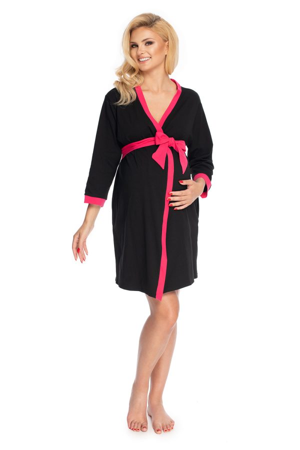 black Bathrobe model 147503 PeeKaBoo