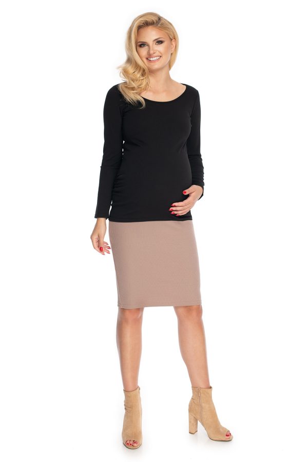 Black Maternity Blouse in Maternity Blouses with Polyester