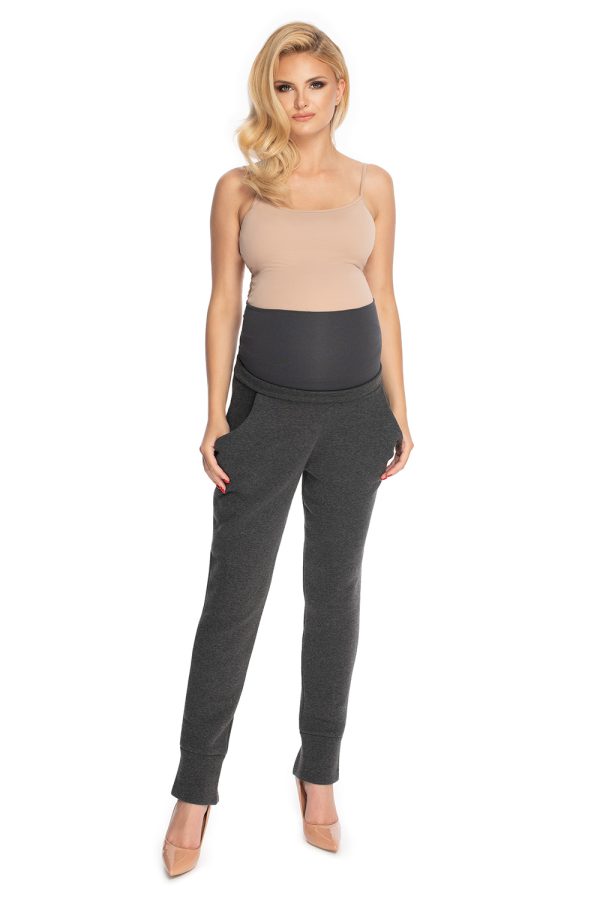 Grey Maternity Pants in Maternity Trousers with Cotton and Spandex