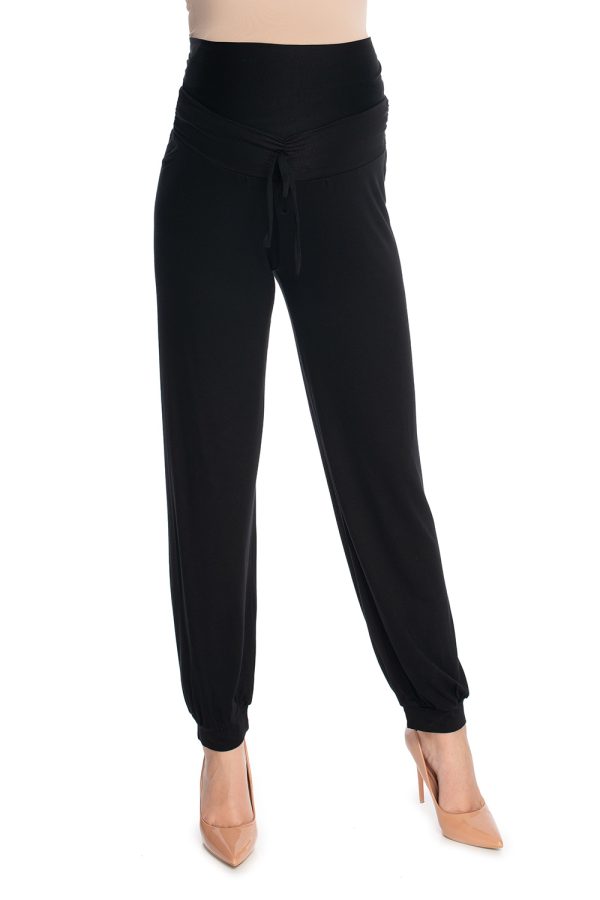 Black Maternity Pants in Maternity Trousers with Spandex and Viscose