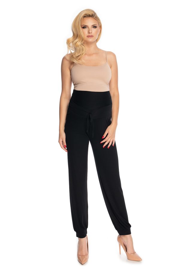 Black Maternity Pants in Maternity Trousers with Spandex and Viscose