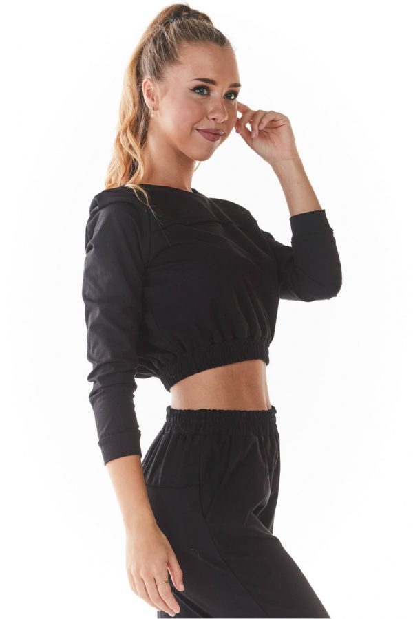 black Sweatshirt model 147607 Infinite You