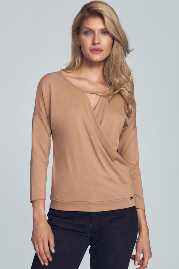beige Blouse model 147909 Figl