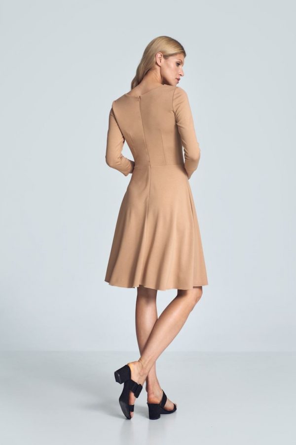 Beige Cocktail Dress in Formal Dresses, Cocktail Dresses with Spandex, Polyester and Viscose