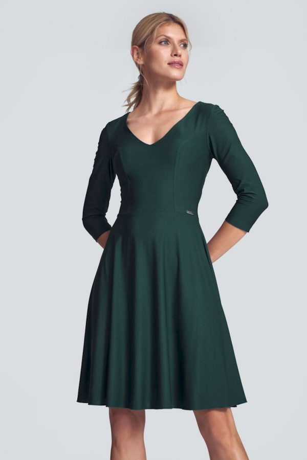 Green Cocktail Dress in Formal Dresses, Cocktail Dresses with Spandex, Polyester and Viscose