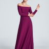 Violet Long Dress in Evening Dresses with Spandex and Polyester