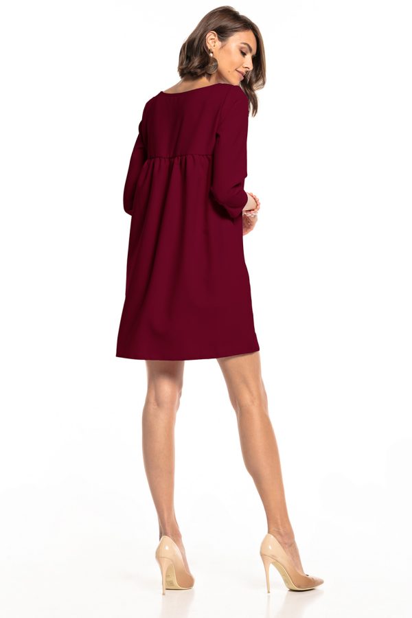 Red Daydress in Day Dresses with Spandex and Polyester