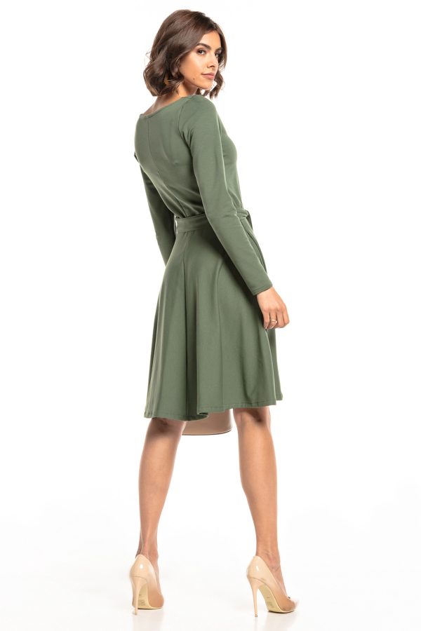 Green Daydress in Day Dresses with Cotton, Spandex and Polyester